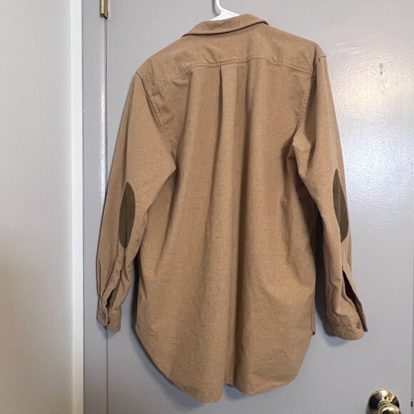 L.L. Bean Men's Shooting Button Down Shirt With Elbow Pads Tan Size L-Tall - Picture 3 of 3